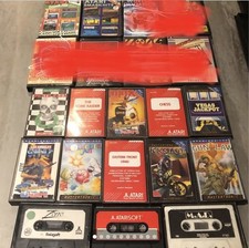 Atari 8-Bit Cassette 800XL Bundle Of 21￼ Games Untested In Good Condition See Ad