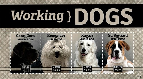Working dogs stamp sheet - stamp,