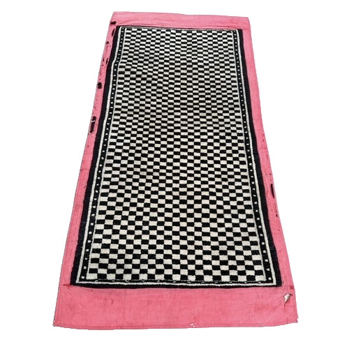 Tibetan rug antique - antique, checquered