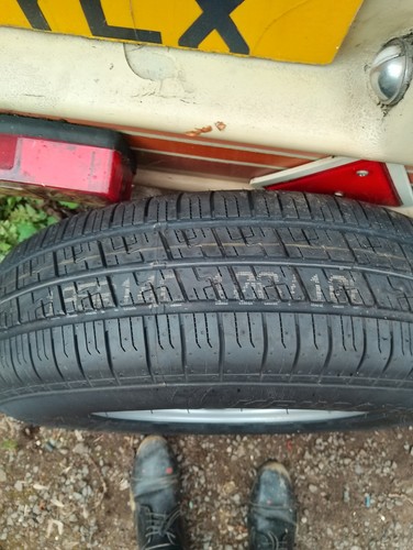 Caravan wheel and tyre - caravan,
