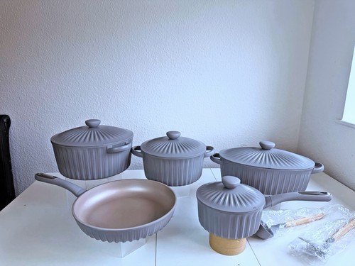 Granite coated cookware set - granite,