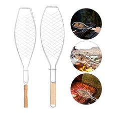  2 Pcs Bbq Fish Grill Holder