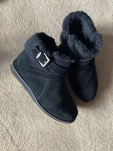 Black suede ankle - suede, women’s