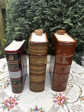 Rutherford & Co Whisky Ceramic Book Decanter New Empty Montrose Scotland