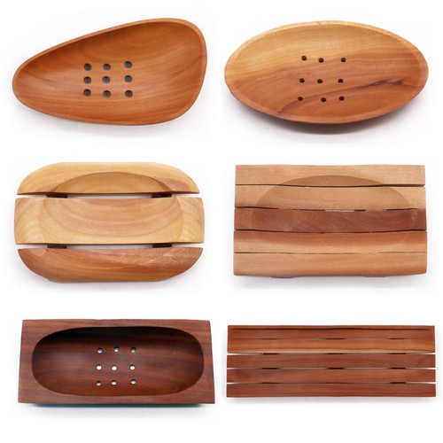 Mahogany soap dish natural - mahogany,