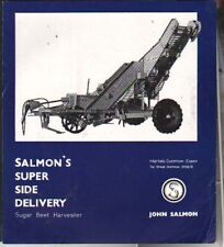 John Salmon Super Side Delivery Sugar Beet Harvester Brochure Leaflet