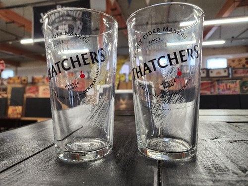 Thatchers cider pint glasses - pint,