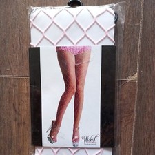 Large baby pink Fishnet Tights