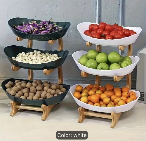 Tier white serving - 3-tier,