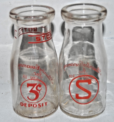 Pair vintage staunton creamery - vintage,