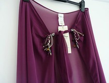 BNWT Gideon Oberson Stunning Beach Cover Up in Plum Colour Size M, RRP £100+