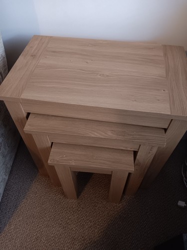 Nest tables oak - nest, tables,