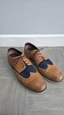 Men’s Shoes UK Size 10 Tan Leather Brogues Hybrid Sole