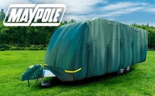 USED Maypole Green Caravan Cover 5.6-6.2 m / 19 - 21 Ft - Good Condition