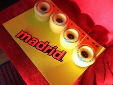 Kryptonics classic longboard wheels 70mm 82a vintage 90's with Bones Bearings