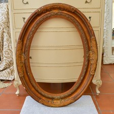 Antique Oval Gesso Frame