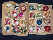 Job Lot Vintage Glass Christmas Tree Decorations 