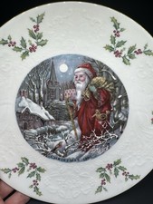 Vintage Christmas Collectors Plate Royal Doulton 1980 Made In England Bone China
