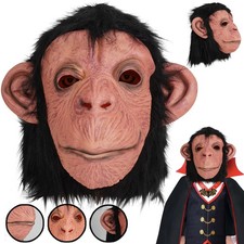 Monkey Mask Latex Mask Gorilla Latex Mask Role Play Mask Halloween Animal Mask