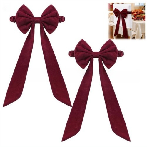Ribbon gift bows - christmas, red