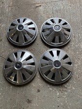 Datsun 1200 Wheel Trims Full Set Hub Caps Metal Vintage