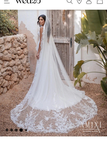 Wed2b monae ivory veil - ivory,