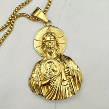 18k Gold St. Jude Medallion