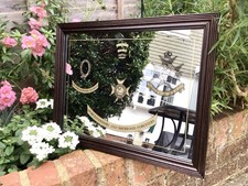 WORCESTERSHIRE AND SHERWOOD FORESTERS REGIMENT FRAMED MIRROR (44.5x34.5cm)