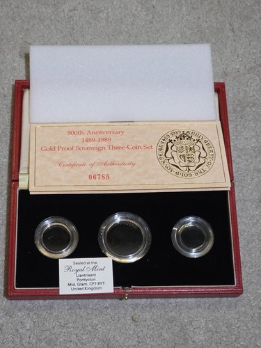 1989 gold proof sovereign - 1989,