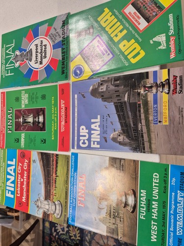 Cup final programmes - 6, x