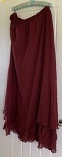 Kirsten Krog Floaty Burgundy Lady’s Skirt Size 26