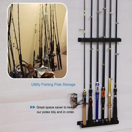 Wall mounted fishing rod - mounted,