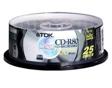 TDK CD-R80 Metallic 80 min 700MB x 25