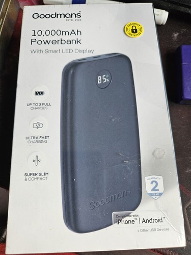 Goodmans 000mah slim fast - goodmans, 10,000mah