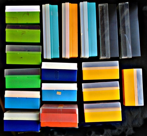 Slide storage boxes - 18,