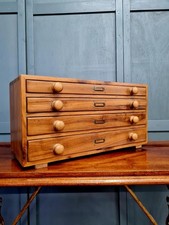 Vintage Walnut Engineers Drawers - Tool Chest
