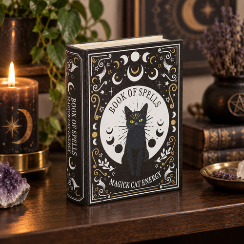 Black cat magic - black,