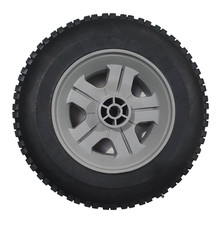 Solid Rubber Trolley Wheel 250mm 10" OD with 12mm ID centre bore