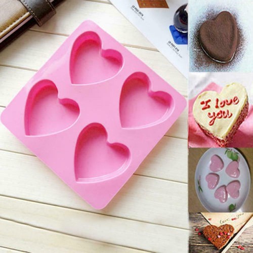 Heart shaped silicone - silicone, mold