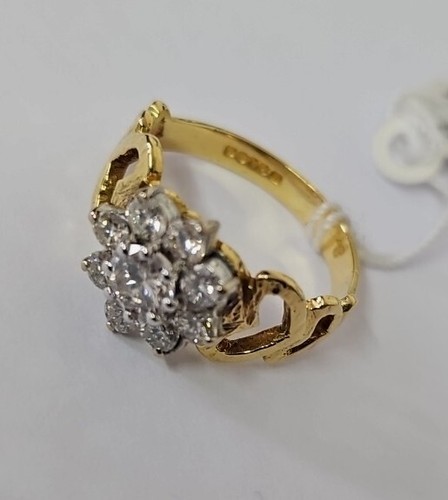 14k gold diamond - daisy, ring