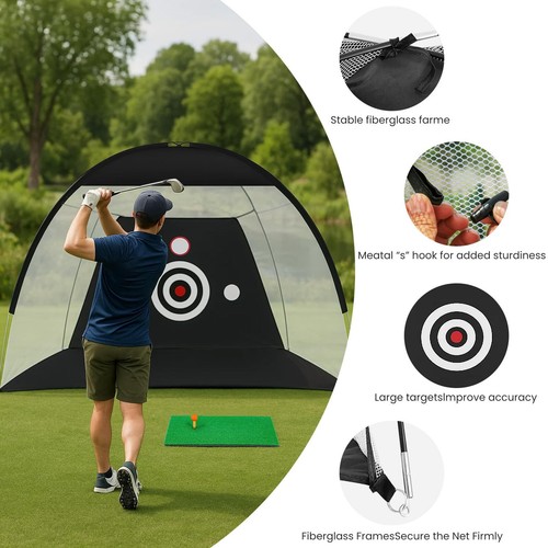 Golf practice net with - practice,