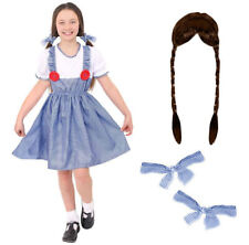 GIRLS DOROTHY COSTUME AND WIG