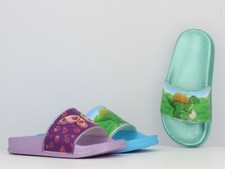 Girls boys shoes aqua slippers