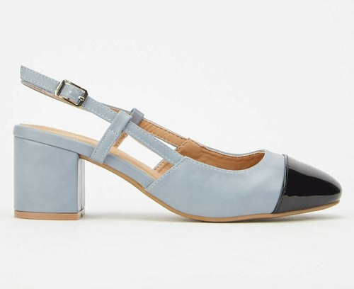 Black blue patent - blue, slingback