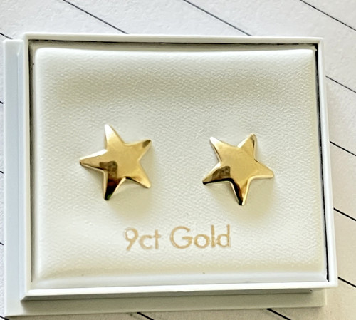 9ct stud earrings yellow gold - stud,