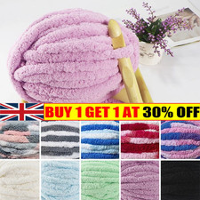 Thick Chunky Chenille Yarn for Baby 250G Ball Milk Soft for Knitting Crochet