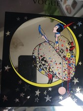 VOGUE  Vintage "EARLY DECEMBER" 1919 Wall Mirror Print in Wooden Frame 