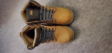 Construction steel toe boots