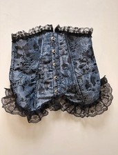 Corset Top Victorian Lace Blue