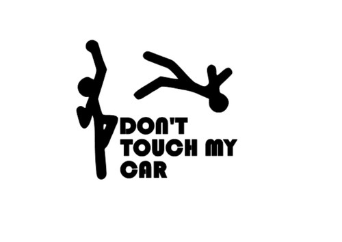 Dont touch sticker decal - dont, sticker/decal